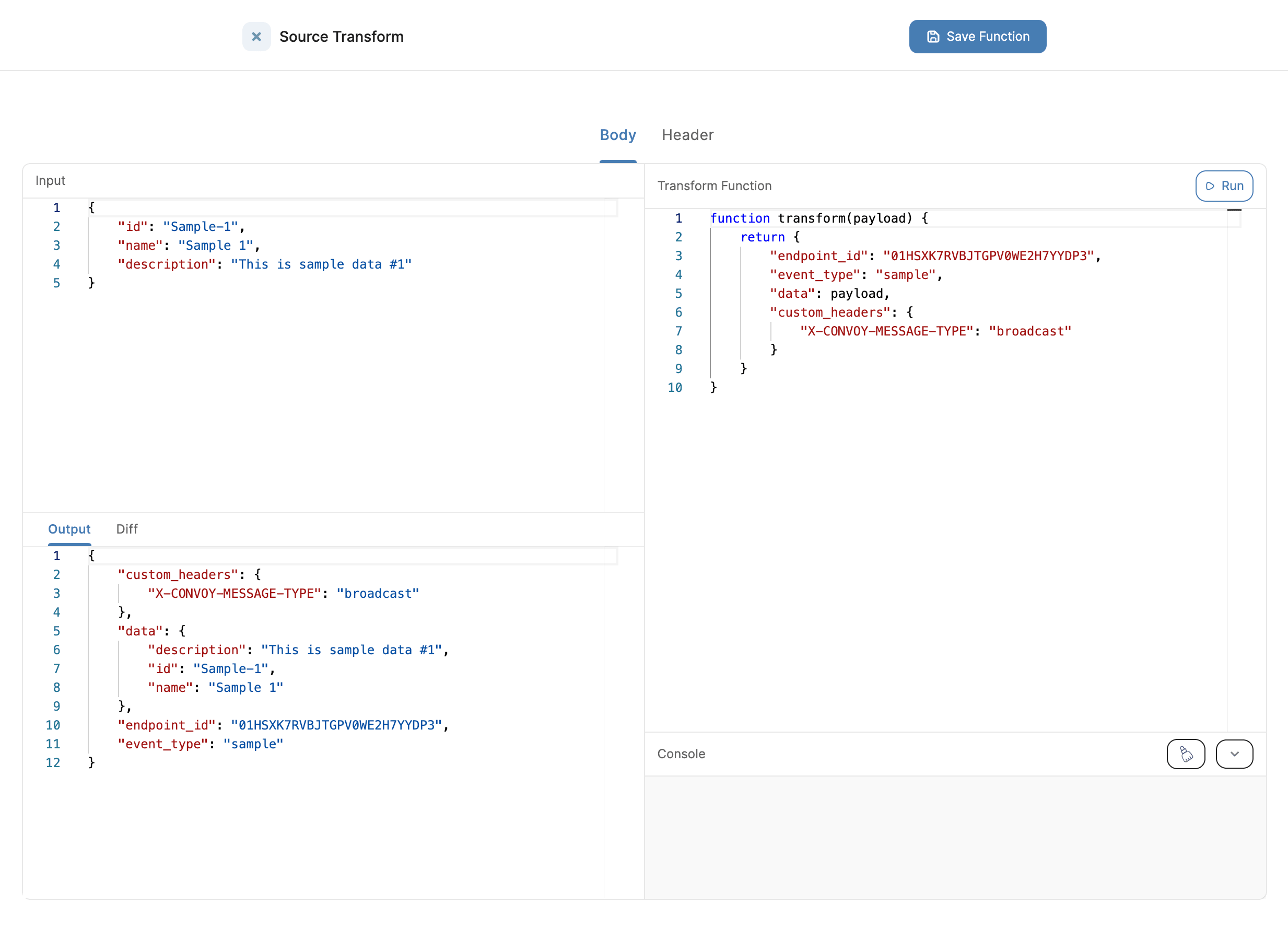 source function update